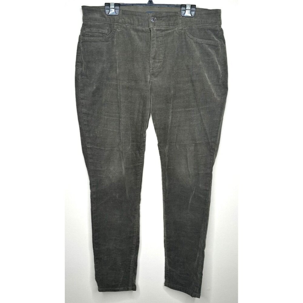 Chaps Womens Pants Corduroy Cotton Straight Leg Five Pocket Brown Size 10 33x28